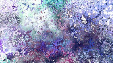 Soyut pas benzeri organik doku, canlı mermer renkler, paslanmış metal yüzey etkisi ve anlamlı kaotik desen.