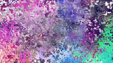 Soyut pas benzeri organik doku, canlı mermer renkler, paslanmış metal yüzey etkisi ve anlamlı kaotik desen.