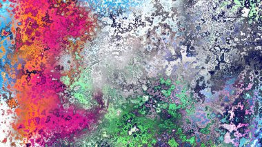 Soyut pas benzeri organik doku, canlı mermer renkler, paslanmış metal yüzey etkisi ve anlamlı kaotik desen.