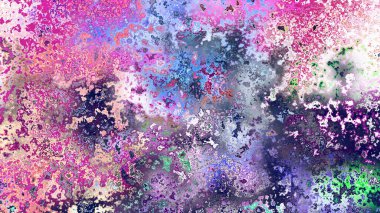 Soyut pas benzeri organik doku, canlı mermer renkler, paslanmış metal yüzey etkisi ve anlamlı kaotik desen.