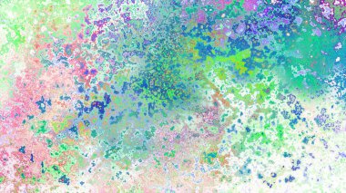 Soyut pas benzeri organik doku, canlı mermer renkler, paslanmış metal yüzey etkisi ve anlamlı kaotik desen.