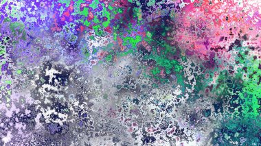 Soyut pas benzeri organik doku, canlı mermer renkler, paslanmış metal yüzey etkisi ve anlamlı kaotik desen.