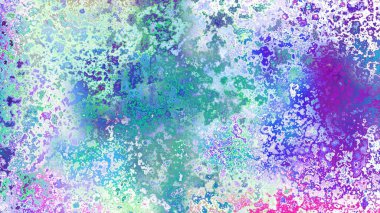 Soyut pas benzeri organik doku, canlı mermer renkler, paslanmış metal yüzey etkisi ve anlamlı kaotik desen.