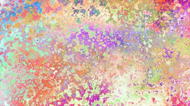 Soyut pas benzeri organik doku, canlı mermer renkler, paslanmış metal yüzey etkisi ve anlamlı kaotik desen.