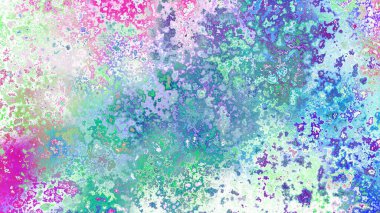 Soyut pas benzeri organik doku, canlı mermer renkler, paslanmış metal yüzey etkisi ve anlamlı kaotik desen.