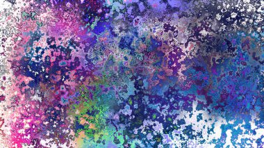 Soyut pas benzeri organik doku, canlı mermer renkler, paslanmış metal yüzey etkisi ve anlamlı kaotik desen.