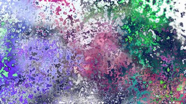 Soyut pas benzeri organik doku, canlı mermer renkler, paslanmış metal yüzey etkisi ve anlamlı kaotik desen.