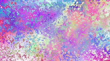 Soyut pas benzeri organik doku, canlı mermer renkler, paslanmış metal yüzey etkisi ve anlamlı kaotik desen.