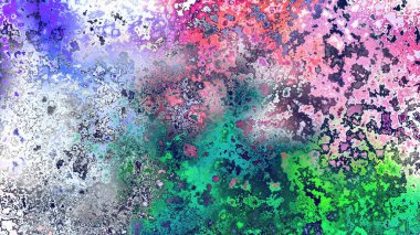 Soyut pas benzeri organik doku, canlı mermer renkler, paslanmış metal yüzey etkisi ve anlamlı kaotik desen.