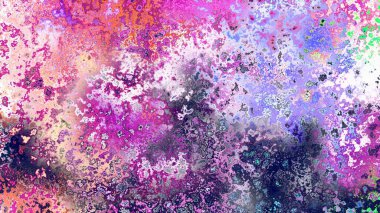 Soyut pas benzeri organik doku, canlı mermer renkler, paslanmış metal yüzey etkisi ve anlamlı kaotik desen.