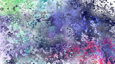 Soyut pas benzeri organik doku, canlı mermer renkler, paslanmış metal yüzey etkisi ve anlamlı kaotik desen.