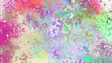 Soyut pas benzeri organik doku, canlı mermer renkler, paslanmış metal yüzey etkisi ve anlamlı kaotik desen.