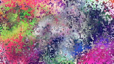 Soyut pas benzeri organik doku, canlı mermer renkler, paslanmış metal yüzey etkisi ve anlamlı kaotik desen.