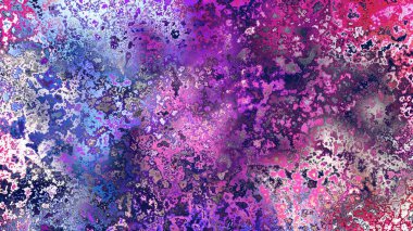 Soyut pas benzeri organik doku, canlı mermer renkler, paslanmış metal yüzey etkisi ve anlamlı kaotik desen.