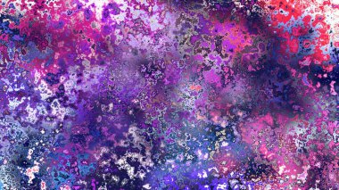 Soyut pas benzeri organik doku, canlı mermer renkler, paslanmış metal yüzey etkisi ve anlamlı kaotik desen.