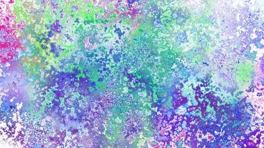 Soyut pas benzeri organik doku, canlı mermer renkler, paslanmış metal yüzey etkisi ve anlamlı kaotik desen.