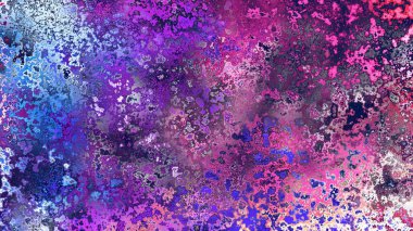 Soyut pas benzeri organik doku, canlı mermer renkler, paslanmış metal yüzey etkisi ve anlamlı kaotik desen.