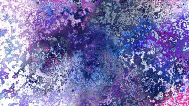 Soyut pas benzeri organik doku, canlı mermer renkler, paslanmış metal yüzey etkisi ve anlamlı kaotik desen.