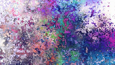 Soyut pas benzeri organik doku, canlı mermer renkler, paslanmış metal yüzey etkisi ve anlamlı kaotik desen.