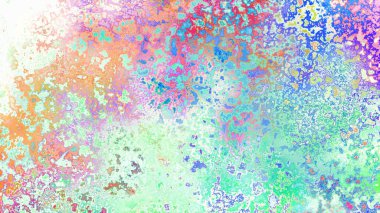 Soyut pas benzeri organik doku, canlı mermer renkler, paslanmış metal yüzey etkisi ve anlamlı kaotik desen.