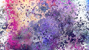 Soyut pas benzeri organik doku, canlı mermer renkler, paslanmış metal yüzey etkisi ve anlamlı kaotik desen.