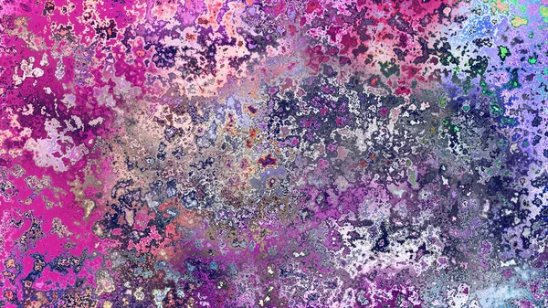 Soyut pas benzeri organik doku, canlı mermer renkler, paslanmış metal yüzey etkisi ve anlamlı kaotik desen.