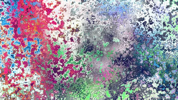 Soyut pas benzeri organik doku, canlı mermer renkler, paslanmış metal yüzey etkisi ve anlamlı kaotik desen.