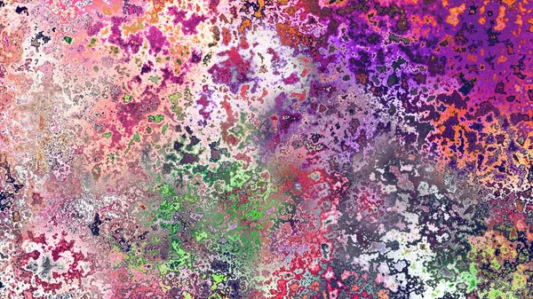 Soyut pas benzeri organik doku, canlı mermer renkler, paslanmış metal yüzey etkisi ve anlamlı kaotik desen.