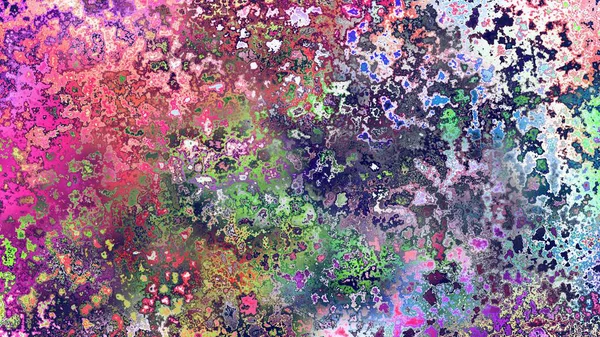 Soyut pas benzeri organik doku, canlı mermer renkler, paslanmış metal yüzey etkisi ve anlamlı kaotik desen.