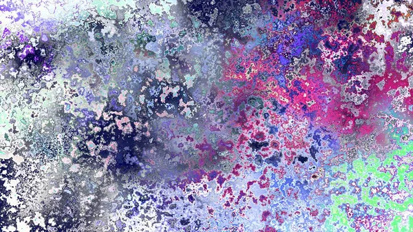 Soyut pas benzeri organik doku, canlı mermer renkler, paslanmış metal yüzey etkisi ve anlamlı kaotik desen.