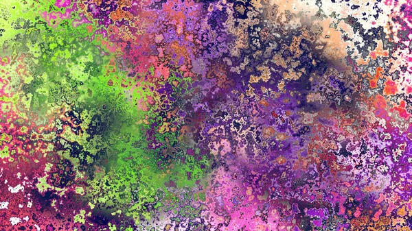 Soyut pas benzeri organik doku, canlı mermer renkler, paslanmış metal yüzey etkisi ve anlamlı kaotik desen.