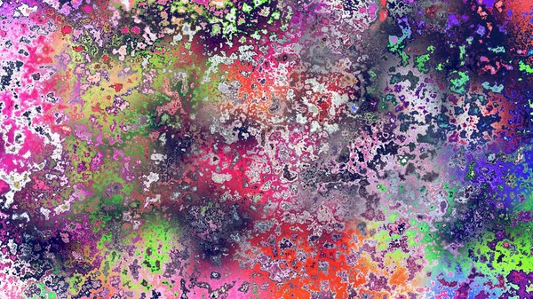 Soyut pas benzeri organik doku, canlı mermer renkler, paslanmış metal yüzey etkisi ve anlamlı kaotik desen.