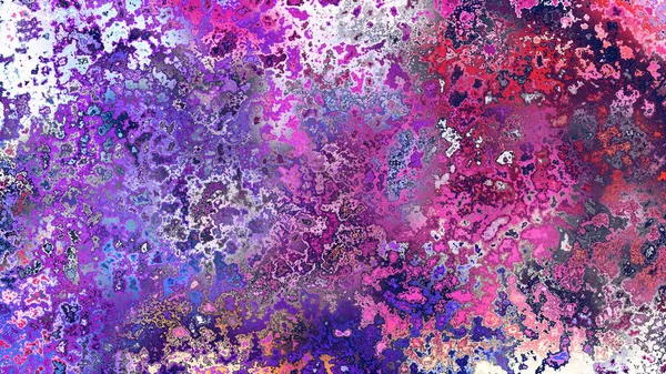 Soyut pas benzeri organik doku, canlı mermer renkler, paslanmış metal yüzey etkisi ve anlamlı kaotik desen.