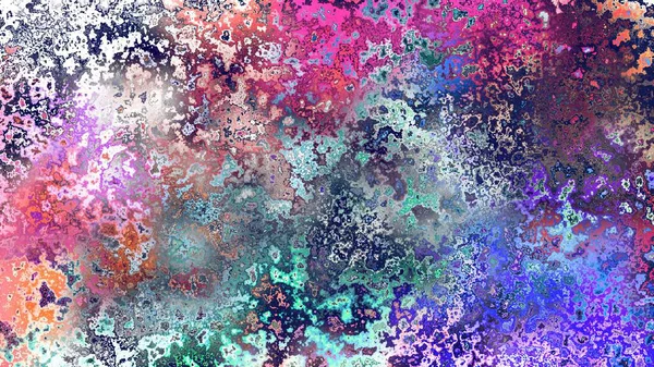 Soyut pas benzeri organik doku, canlı mermer renkler, paslanmış metal yüzey etkisi ve anlamlı kaotik desen.