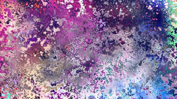 Soyut pas benzeri organik doku, canlı mermer renkler, paslanmış metal yüzey etkisi ve anlamlı kaotik desen.