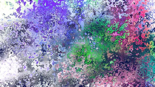 Soyut pas benzeri organik doku, canlı mermer renkler, paslanmış metal yüzey etkisi ve anlamlı kaotik desen.