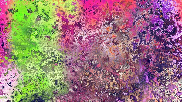 Soyut pas benzeri organik doku, canlı mermer renkler, paslanmış metal yüzey etkisi ve anlamlı kaotik desen.