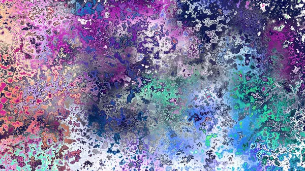 Soyut pas benzeri organik doku, canlı mermer renkler, paslanmış metal yüzey etkisi ve anlamlı kaotik desen.