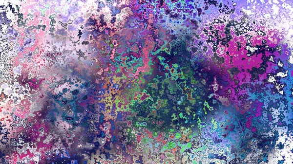 Soyut pas benzeri organik doku, canlı mermer renkler, paslanmış metal yüzey etkisi ve anlamlı kaotik desen.