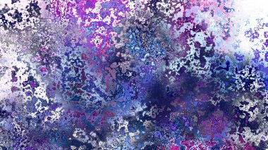 Soyut pas benzeri organik doku, canlı mermer renkler, paslanmış metal yüzey etkisi ve anlamlı kaotik desen.