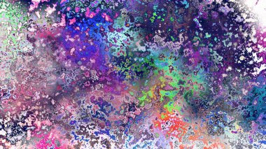 Soyut pas benzeri organik doku, canlı mermer renkler, paslanmış metal yüzey etkisi ve anlamlı kaotik desen.