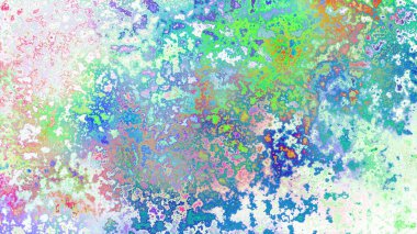 Soyut pas benzeri organik doku, canlı mermer renkler, paslanmış metal yüzey etkisi ve anlamlı kaotik desen.