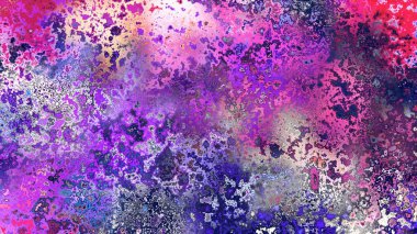 Soyut pas benzeri organik doku, canlı mermer renkler, paslanmış metal yüzey etkisi ve anlamlı kaotik desen.