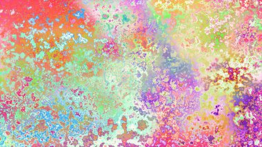 Soyut pas benzeri organik doku, canlı mermer renkler, paslanmış metal yüzey etkisi ve anlamlı kaotik desen.