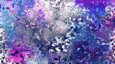 Soyut pas benzeri organik doku, canlı mermer renkler, paslanmış metal yüzey etkisi ve anlamlı kaotik desen.