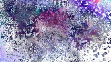 Soyut pas benzeri organik doku, canlı mermer renkler, paslanmış metal yüzey etkisi ve anlamlı kaotik desen.