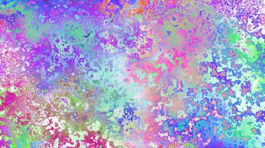 Soyut pas benzeri organik doku, canlı mermer renkler, paslanmış metal yüzey etkisi ve anlamlı kaotik desen.