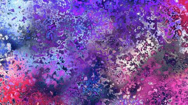 Soyut pas benzeri organik doku, canlı mermer renkler, paslanmış metal yüzey etkisi ve anlamlı kaotik desen.