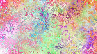 Soyut pas benzeri organik doku, canlı mermer renkler, paslanmış metal yüzey etkisi ve anlamlı kaotik desen.