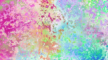 Soyut pas benzeri organik doku, canlı mermer renkler, paslanmış metal yüzey etkisi ve anlamlı kaotik desen.